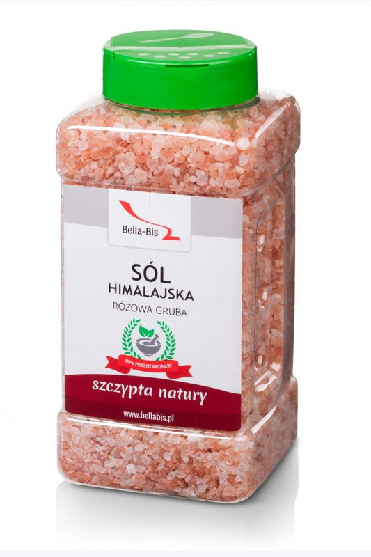 SÓL HIMALAJSKA RÓŻOWA GRUBA - Słoik 1200 g