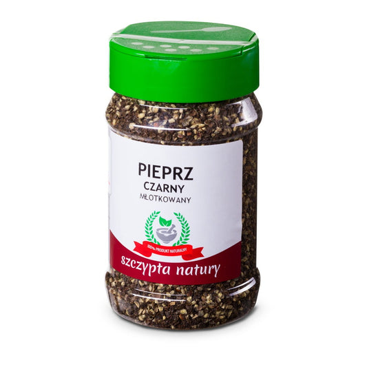 PIEPRZ CZARNY MŁOTKOWANY - Słoik 150 g