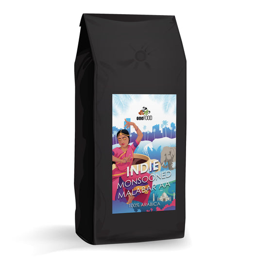 KAWA INDIE MONSOONED MALABAR AA - 1 kg ziarnista