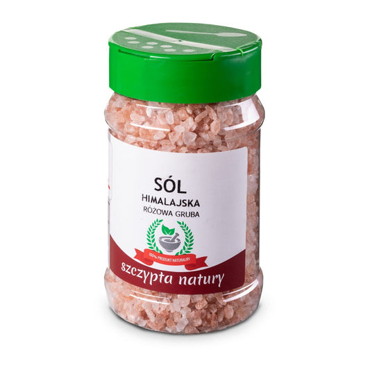 SÓL HIMALAJSKA RÓŻOWA GRUBA - Słoik 400 g