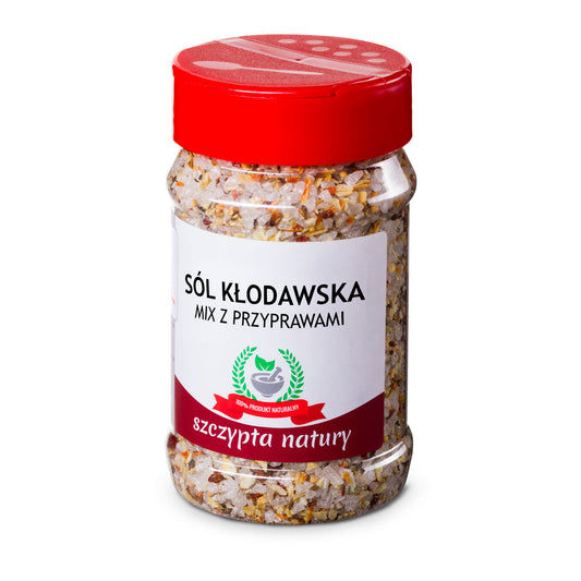 SÓL KŁODAWSKA MIX Z PRZYPRAWAMI - Słoik 300 g