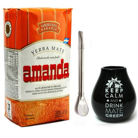 YERBA MATE AMANDA ORANGE 500 g zestaw