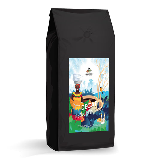 KAWA DECAF BEZKOFEINOWA - 1 kg ziarnista