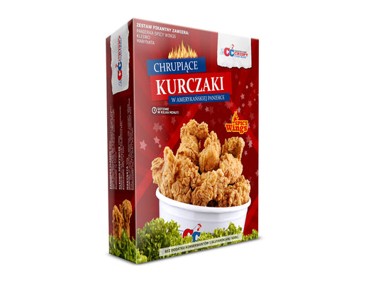 BOX - Panierka do kurczaka SPICY WINGS na 2 kg