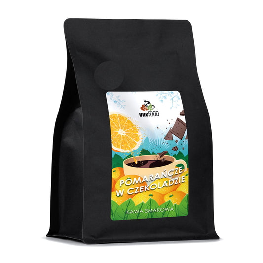 KAWA SMAKOWA POMARAŃCZA W CZEKOLADZIE - 250g mielona