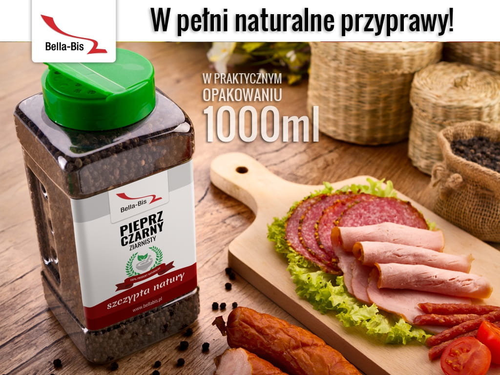 PIEPRZ CZARNY ZIARNISTY - Słoik 500 g