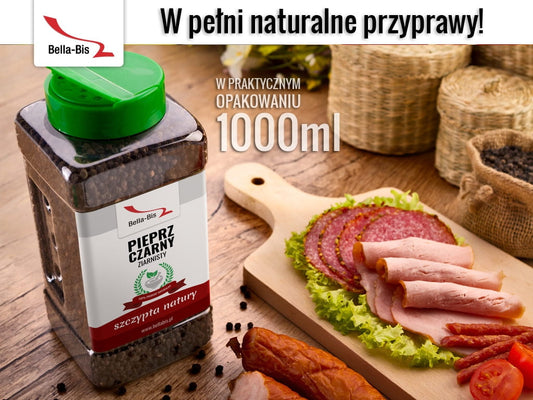 PIEPRZ CZARNY ZIARNISTY - Słoik 500 g