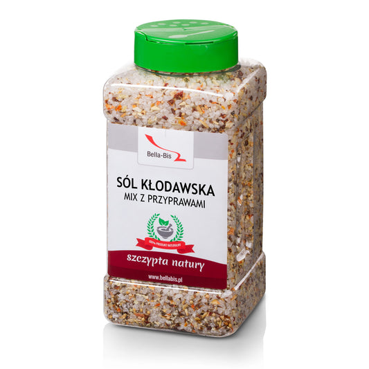 SÓL KŁODAWSKA MIX Z PRZYPRAWAMI - Słoik 1000 g