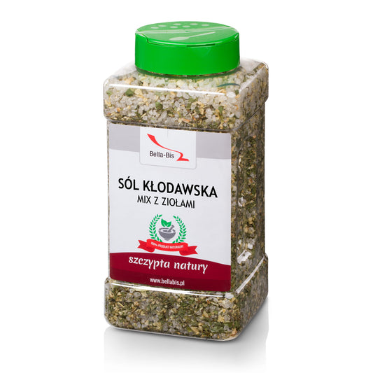 SÓL KŁODAWSKA MIX Z ZIOŁAMI - Słoik 1000 g