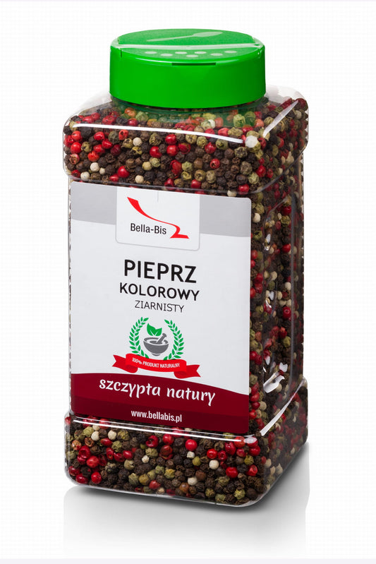 PIEPRZ KOLOROWY ZIARNISTY - Słoik 500 g
