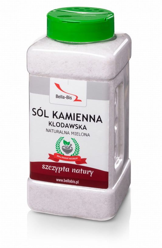 SÓL KŁODAWSKA MIELONA - Słoik 1200 g