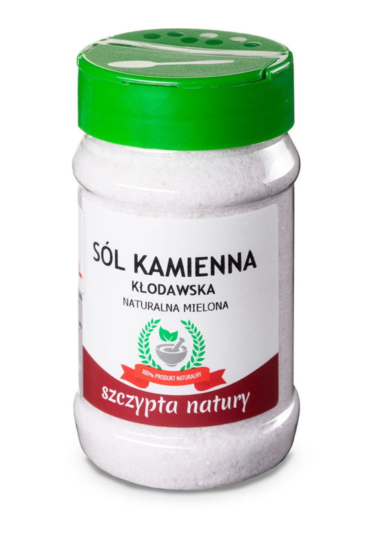 SÓL KŁODAWSKA MIELONA - Słoik 400 g