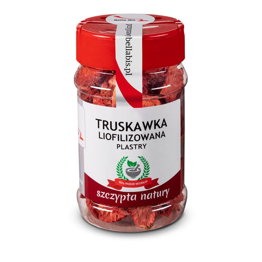 TRUSKAWKA PLASTRY LIOFILIZOWANA - Słoik 20 g